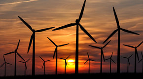 Sunset_windfarm